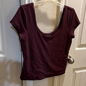 Old Navy Women's Wine Short Sleeve Top